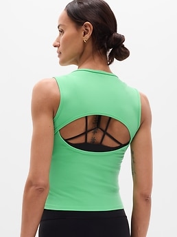 Transcend Open Back Muscle Tank - Green - image 3