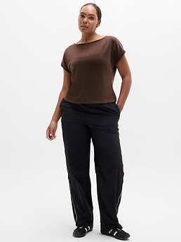 Seasoft Boat Neck Tee - Brown - image 4