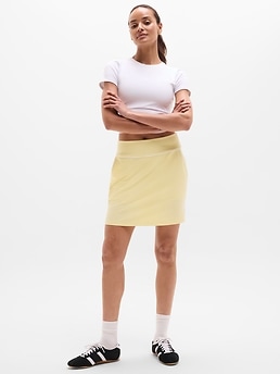 Tee Time High Rise 17" Skort - Yellow - image 2