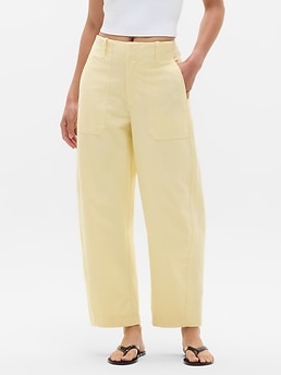Skyline High Rise Barrel Leg Pant - Yellow - image 3