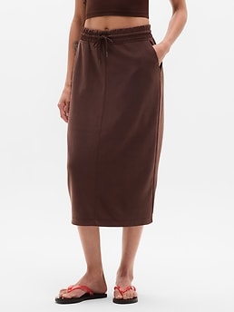 Seasoft Midi Skirt - Brown - image 2