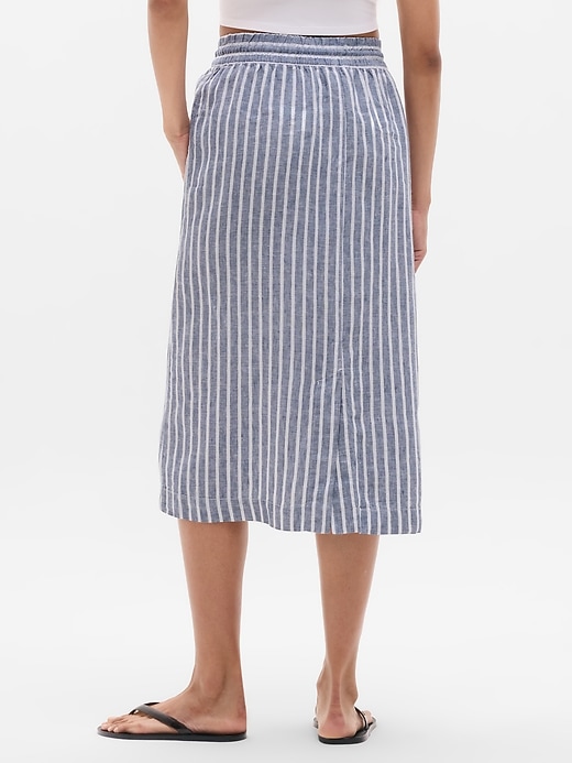 Image number 6 showing, Retreat Linen Midi Skirt
