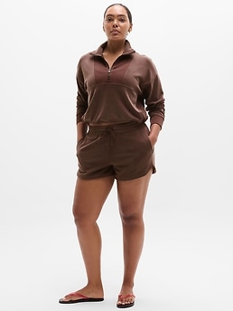 Seasoft Rib 1/4 Zip Popover - Brown - image 4