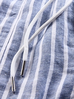 Retreat Linen Mid Rise 4" Short - Blue - image 4