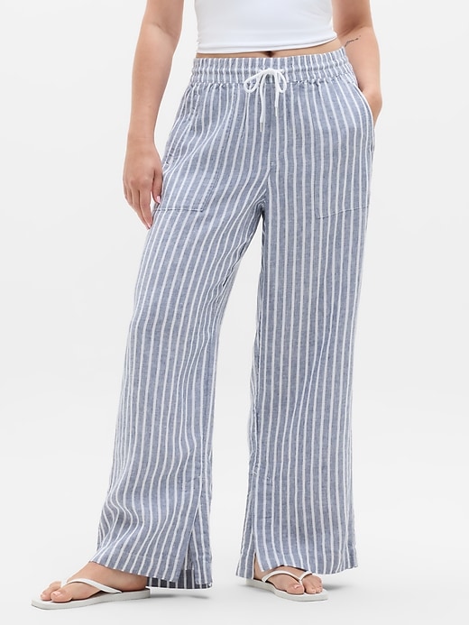 Image number 1 showing, Retreat Linen High Rise Wide Leg Pant