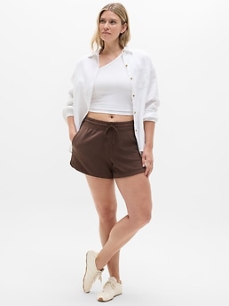 Seasoft Mid Rise 4" Short - Brown - image 4