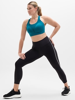 Speed Run High Support Sports Bra - Blue - image 2
