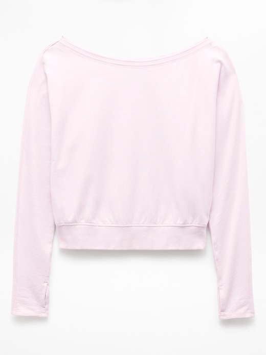 Image number 7 showing, Airy Cotton Terry Boat Neck Sweatshirt
