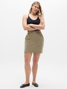 Skyline Mid Rise Skirt - Green - image 2