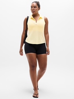 Tee Time Polo Tank - Yellow - image 4