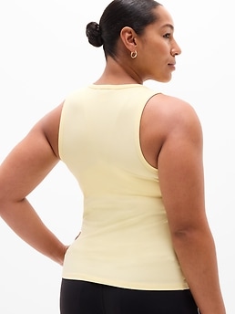 Signature Rib Scoop Tank - Yellow - image 3