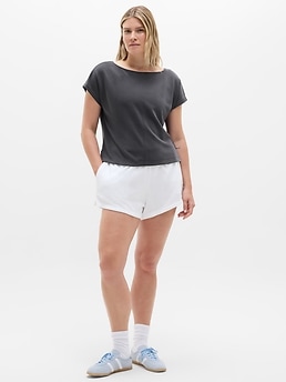 Seasoft Boat Neck Tee - Black - image 4