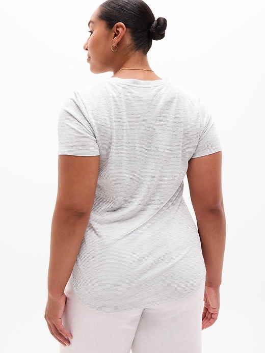 Image number 6 showing, Breezy Scoop V-Neck Tee