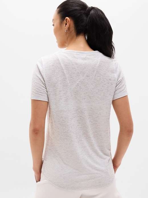Image number 3 showing, Breezy Scoop V-Neck Tee