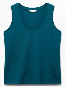 Athleta Favorite Cotton Tank - Green (Coastal Teal)