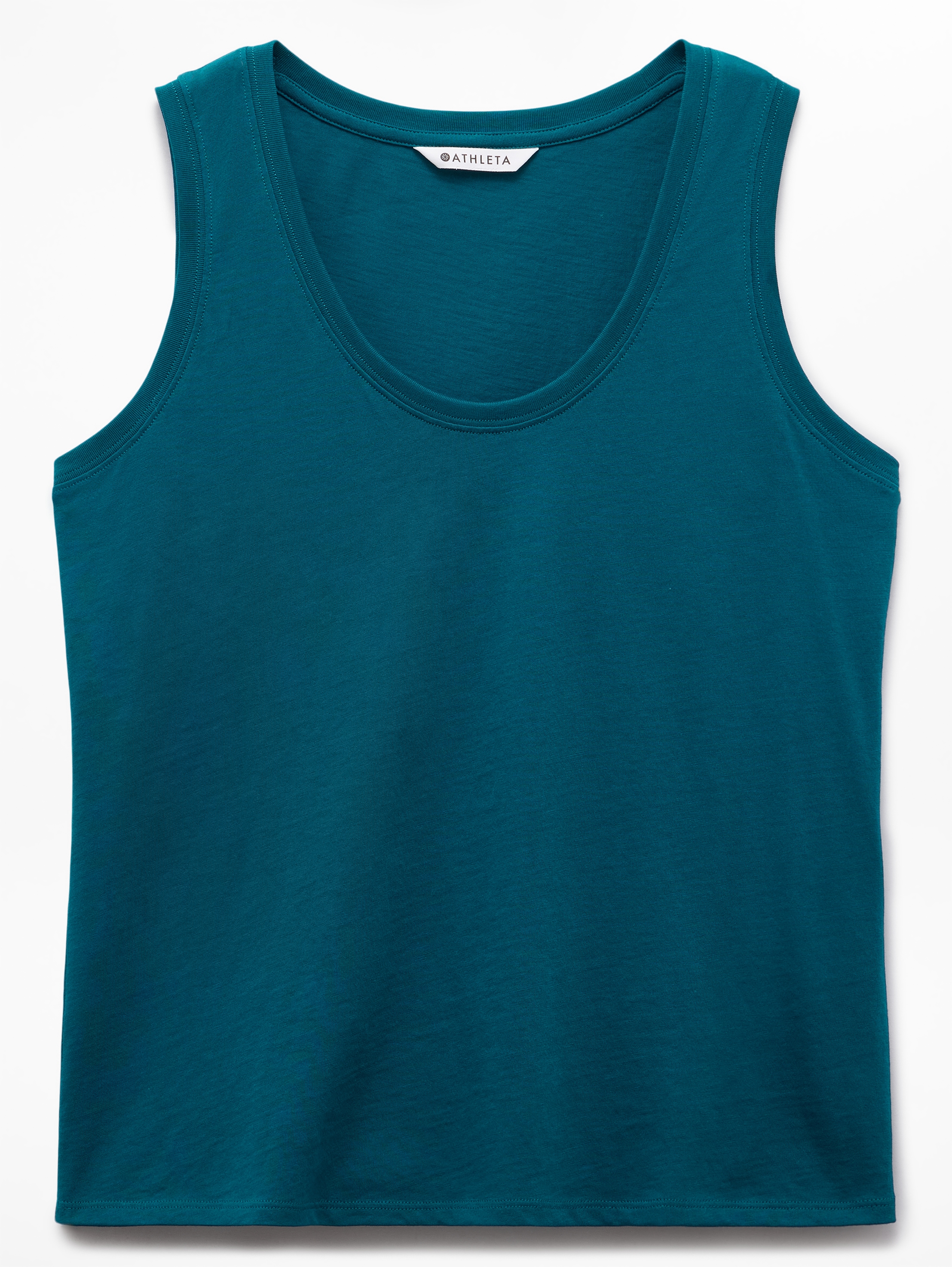 Athleta Favorite Cotton Tank - Green (Coastal Teal)