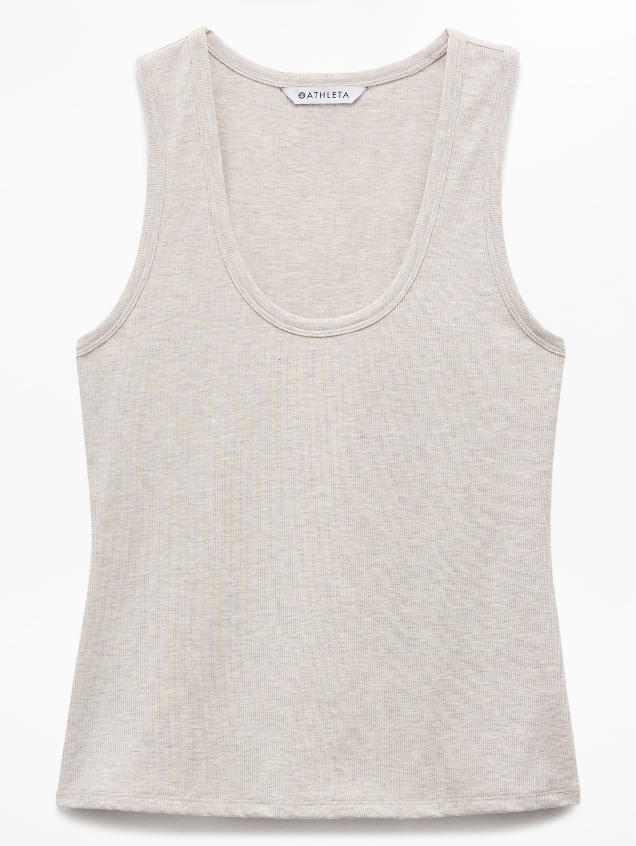 Athleta Signature Rib Scoop Tank - Brown (Toasted Brown Heather)