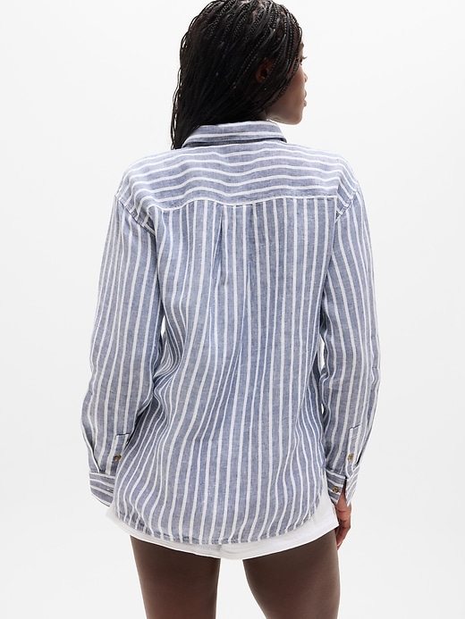 Image number 3 showing, Retreat Linen Top