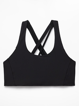 Athleta Circuit Train Sports Bra A-C - Black (Black)