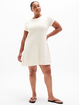Seasoft Tee Dress - Beige - image 3