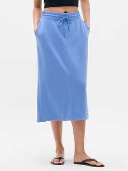 Seasoft Midi Skirt - Blue - image 2