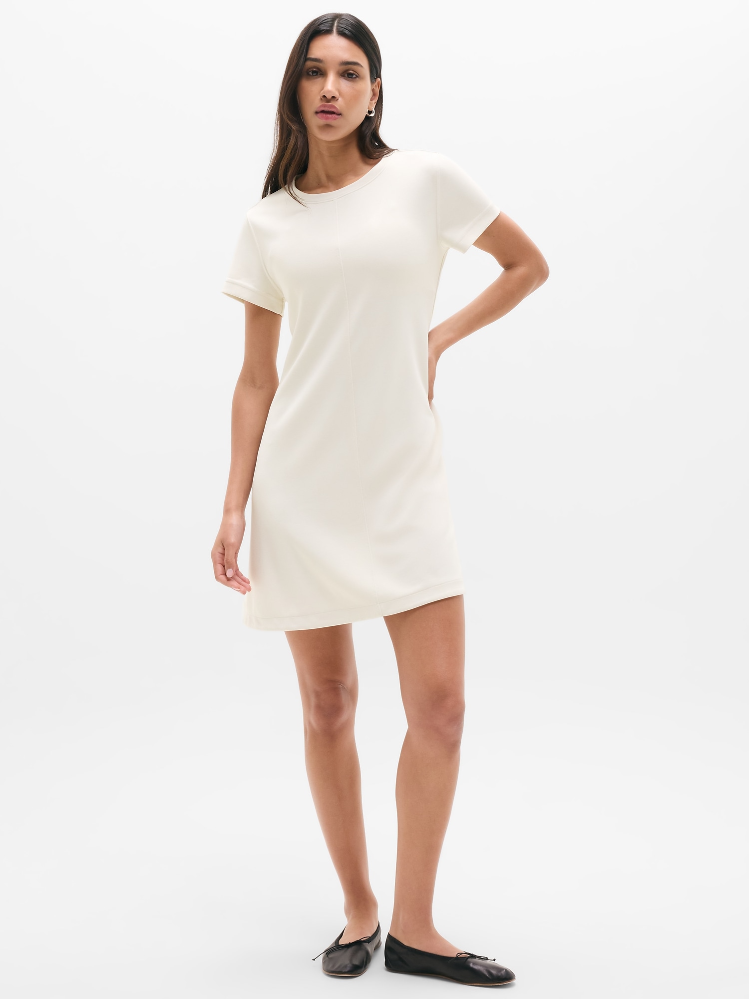 Seasoft Tee Dress - Beige