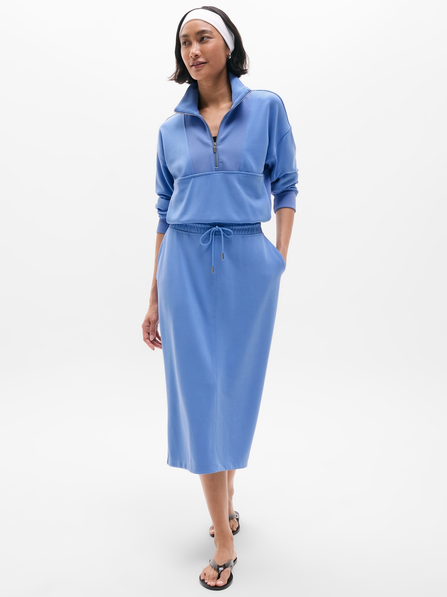 Seasoft Midi Skirt - Blue