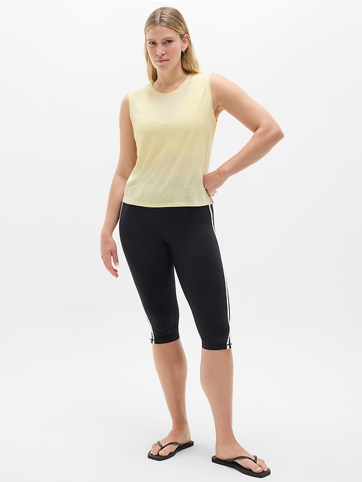 Image number 5 showing, Getaway Linen Blend Muscle Tank