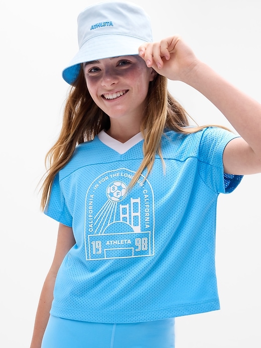 Image number 1 showing, Athleta Girl Reversible Bucket Hat