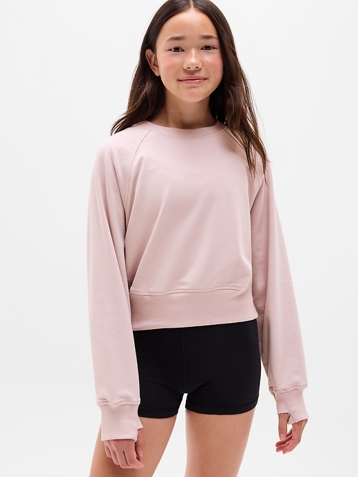 Image number 1 showing, Athleta Girl All Day Crewneck Sweatshirt