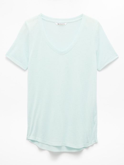 Image number 7 showing, Breezy Scoop V-Neck Tee