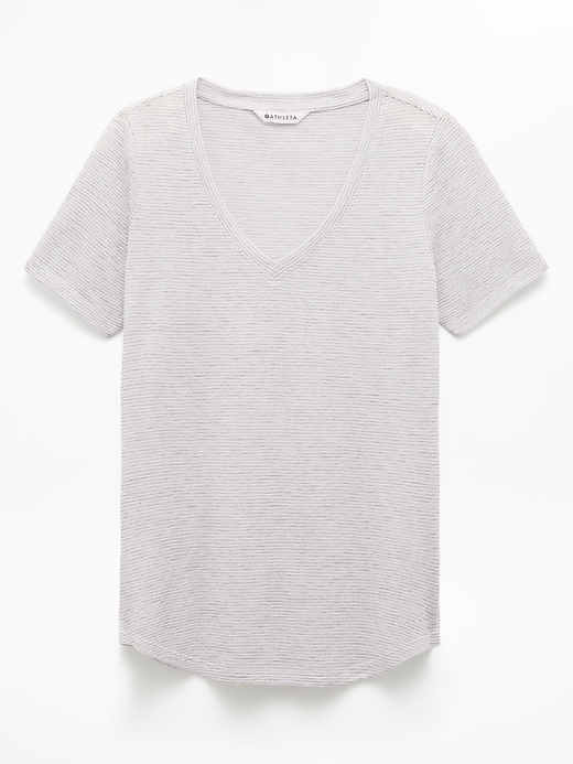 Image number 7 showing, Breezy Scoop V-Neck Tee