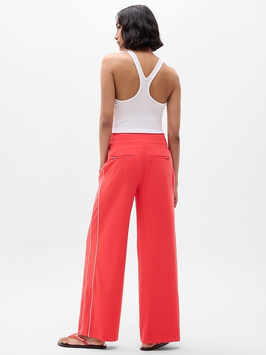 Image number 6 showing, Venice High Rise Track Stripe Wide Leg Pant