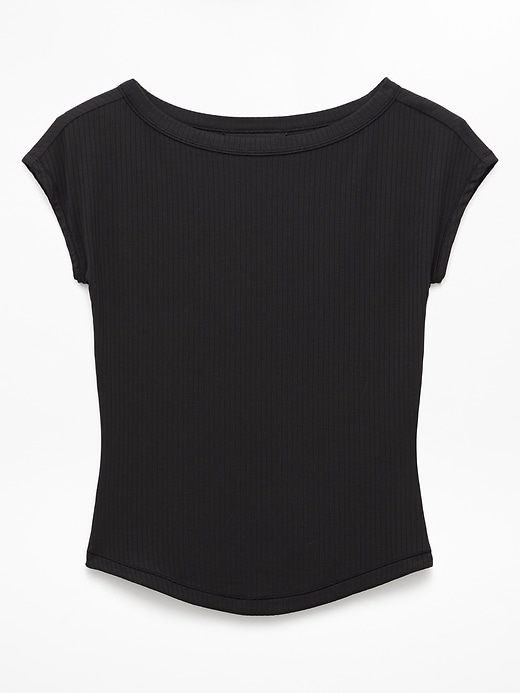 Image number 7 showing, Perfect Rib Boatneck Tee