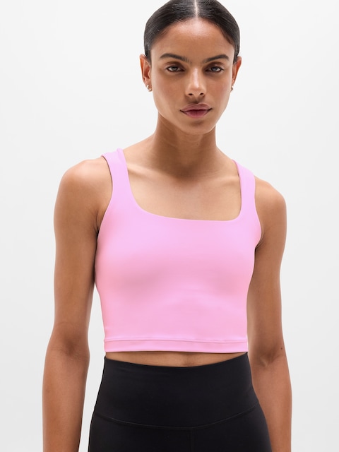 Transcend Square Neck Crop Sports Bra A-C