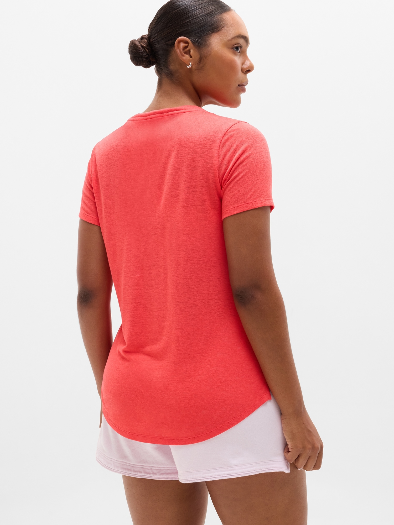 Breezy Scoop V-Neck Tee