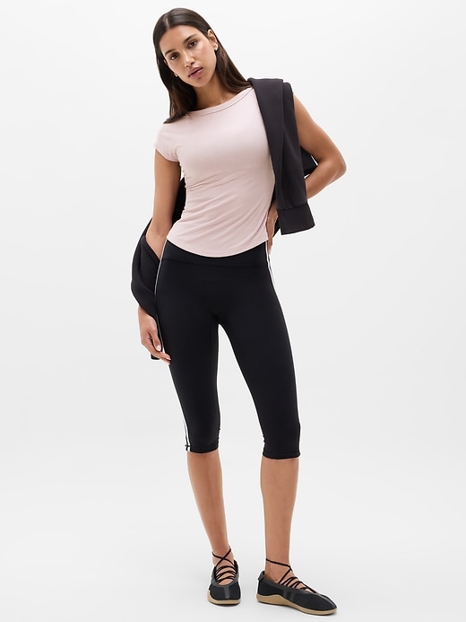 Image number 2 showing, Perfect Rib Boatneck Tee