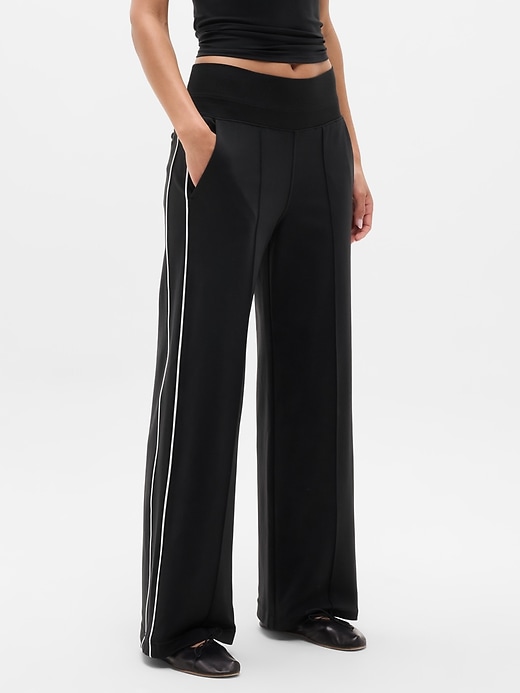 Image number 2 showing, Venice High Rise Track Stripe Wide Leg Pant