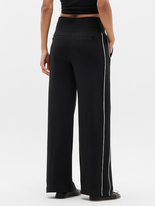 Image number 3 showing, Venice High Rise Track Stripe Wide Leg Pant