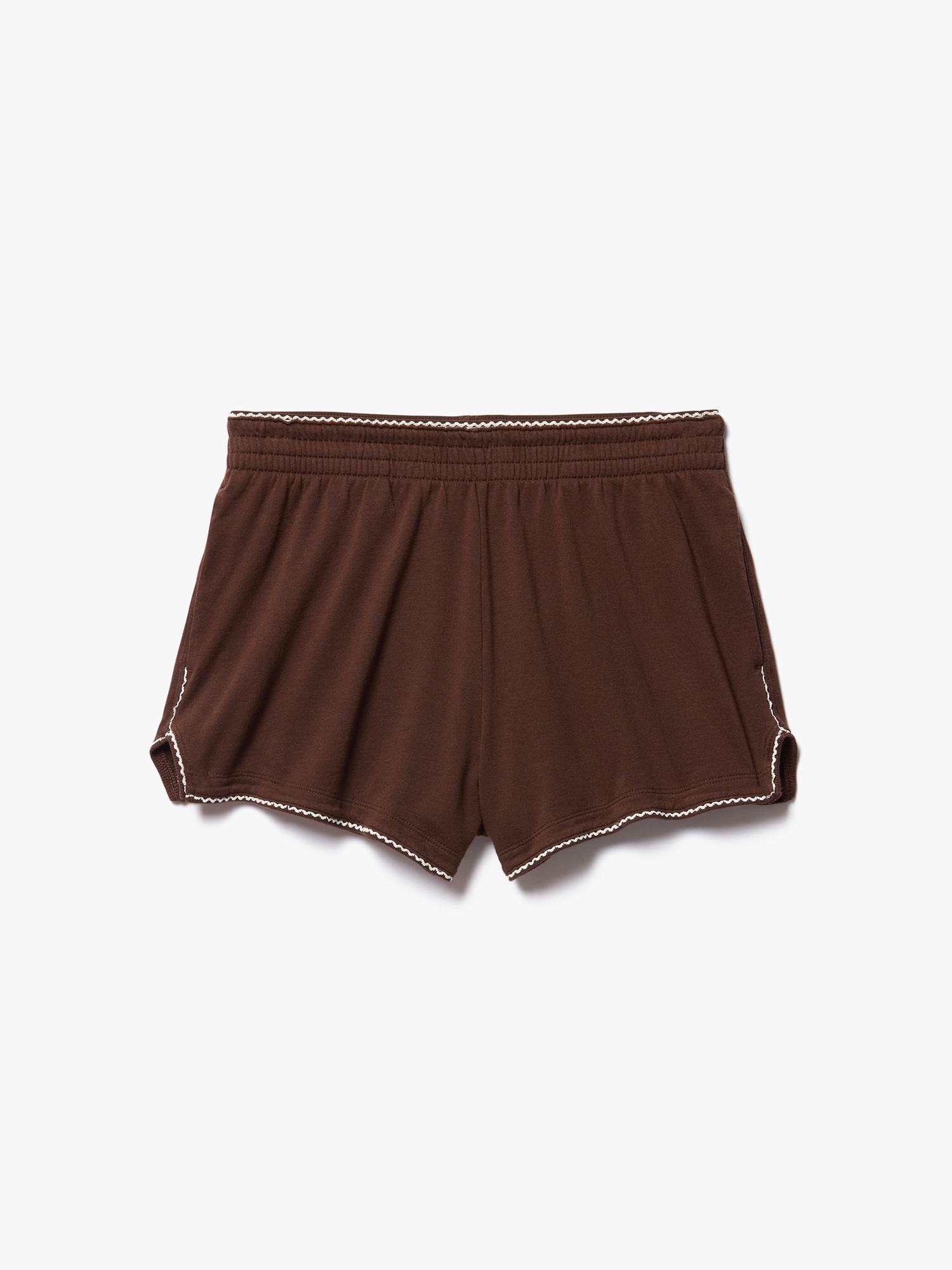 Airy Cotton Terry Mid Rise Picot Shortie