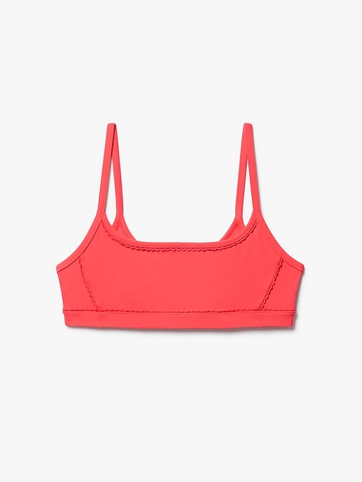 Image number 5 showing, Square Neck Picot Sports Bra A-C