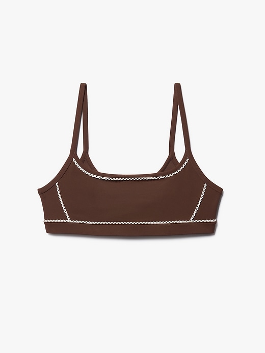 Image number 5 showing, Square Neck Picot Sports Bra A-C