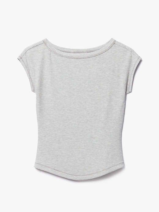Image number 5 showing, Perfect Rib Boatneck Tee