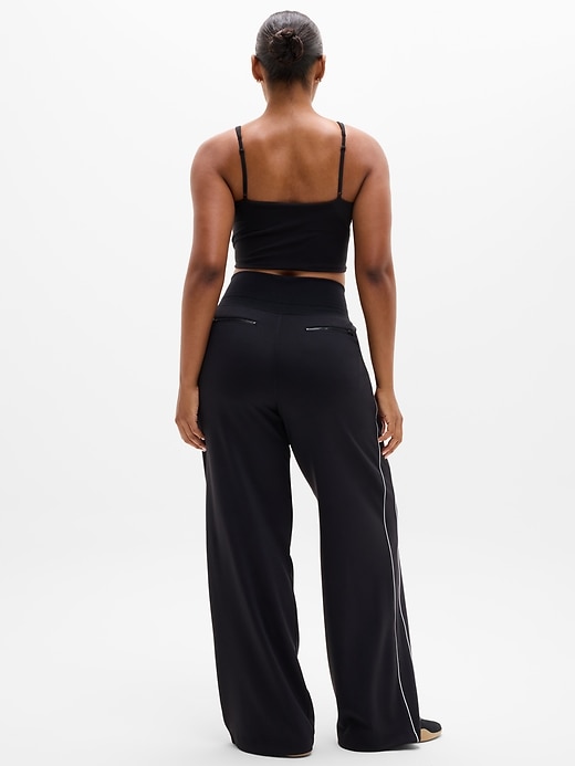 Image number 7 showing, Venice High Rise Track Stripe Wide Leg Pant