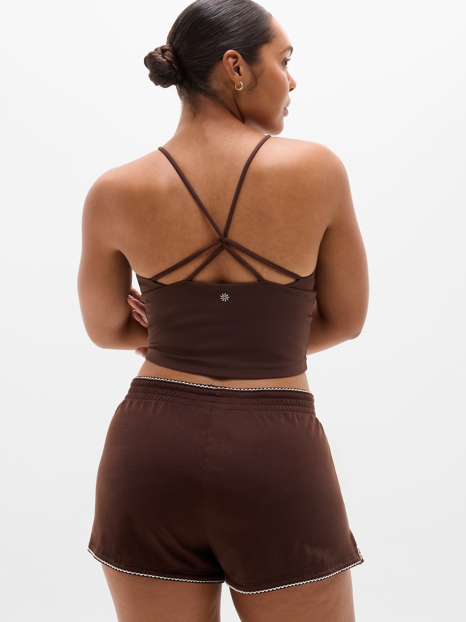 Airy Cotton Terry Mid Rise Picot Shortie