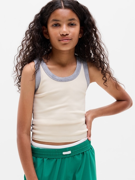 Image number 1 showing, Athleta Girl Rise Above Rib Scoop Tank