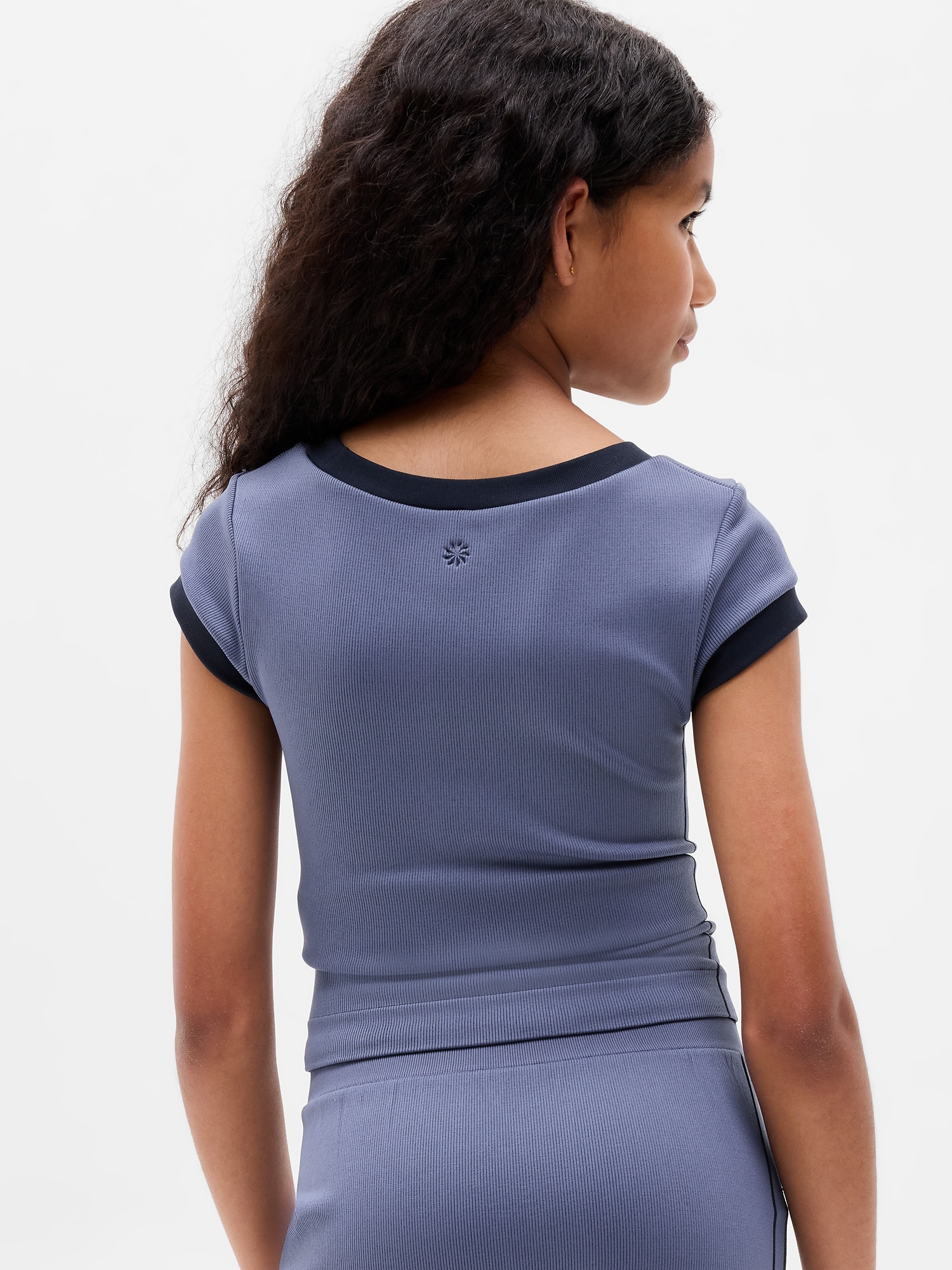Athleta Girl Rise Above Rib Finish Line Tee