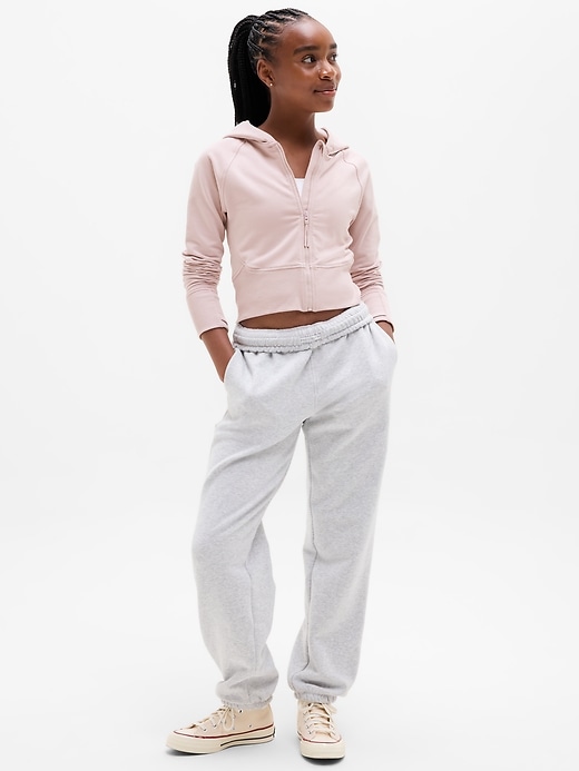 Image number 2 showing, Athleta Girl All Day Full Zip Shrunken Hoodie
