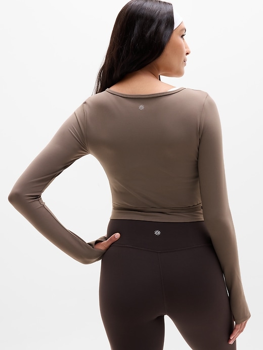 Image number 3 showing, Transcend Wrap Crop Top