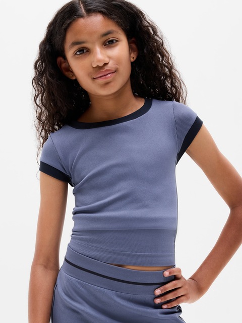 Athleta Girl Rise Above Rib Finish Line Tee